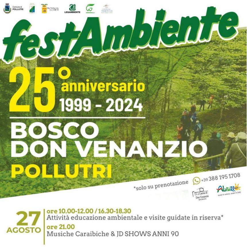 La Riserva Naturale Bosco di don Venanzio festeggia il 25° anniversario, ecco gli appuntamenti