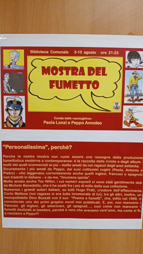 “Personalissima Mostra del Fumetto” a Petacciato 