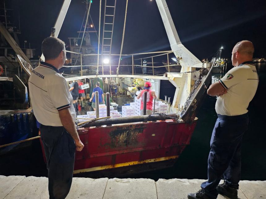 Sbarcati già quasi 35 quintali di prodotto ittico per la Sagra del Pesce