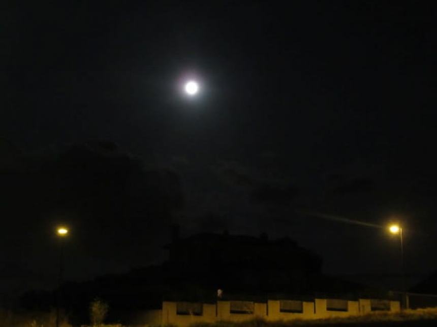 Lo spettacolo della superluna da Termoli Nord