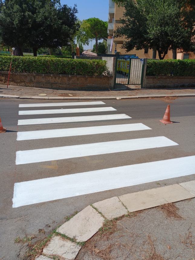 Lavori in corso nei pressi delle scuole