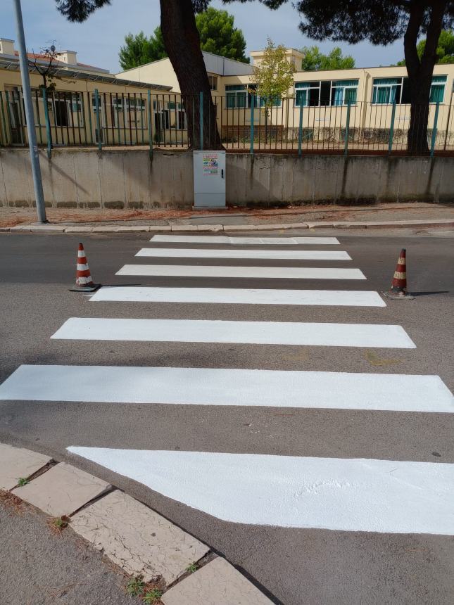 Lavori in corso nei pressi delle scuole