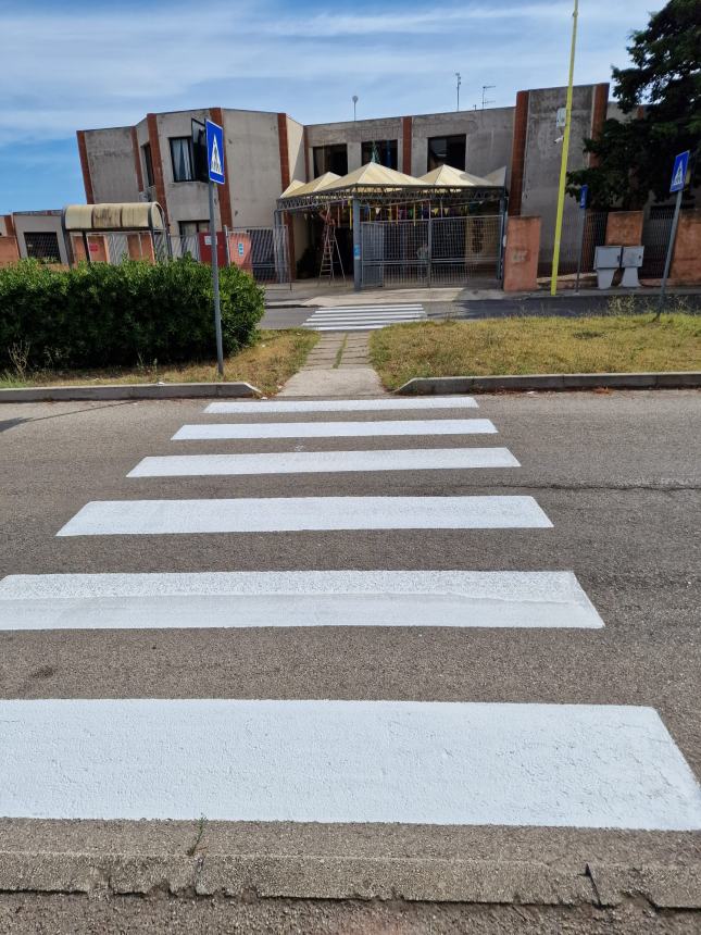 Lavori in corso nei pressi delle scuole