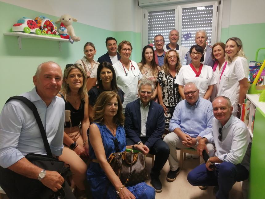 Ludoteca di Pediatria, nuovi arredi grazie alla solidarietà: "Per una serena degenza dei pazienti"