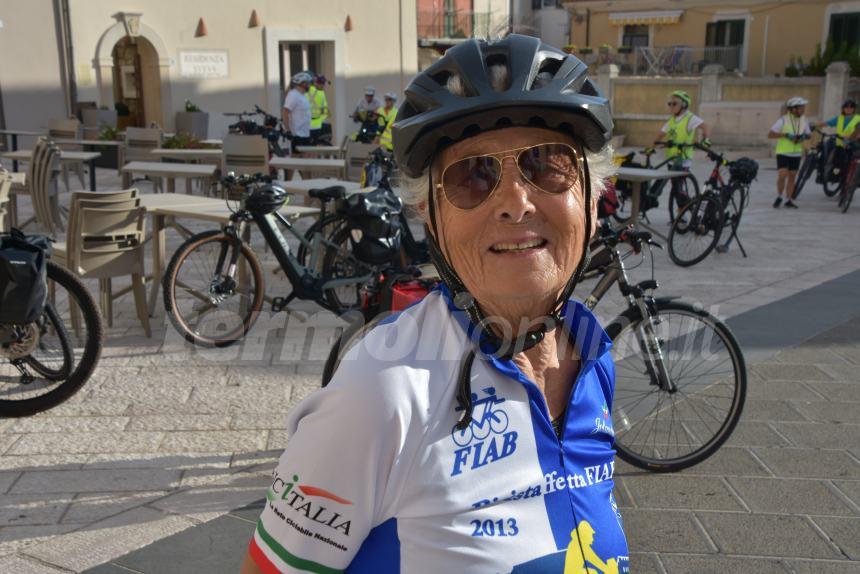 Luisa Trigilla, attrice e cicloturista a 83 anni