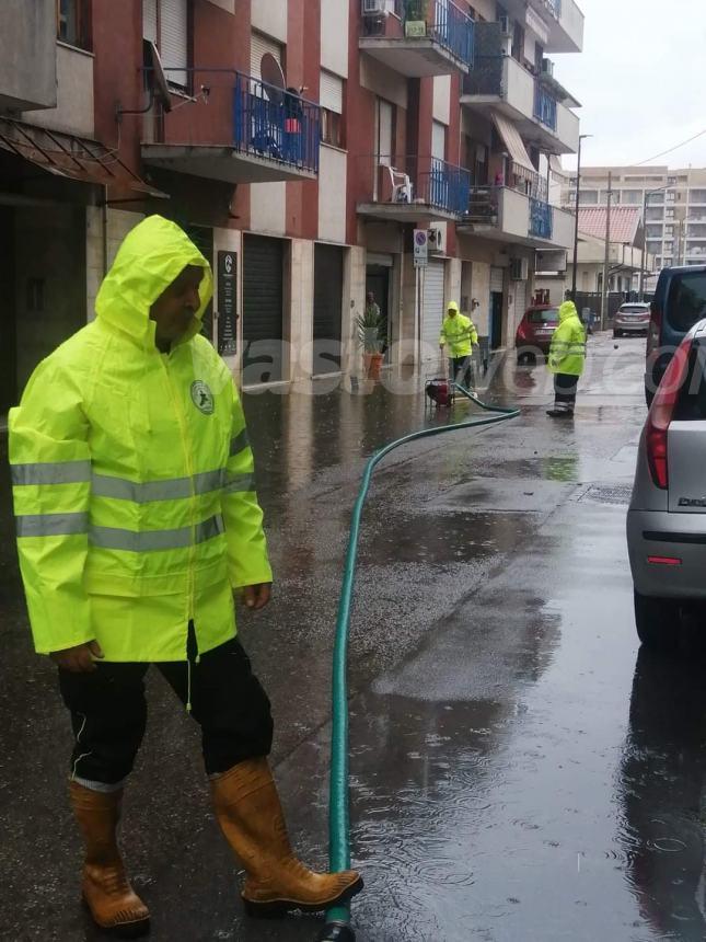 Bomba d’acqua a Pescara, sul posto anche la protezione civile di Casalbordino