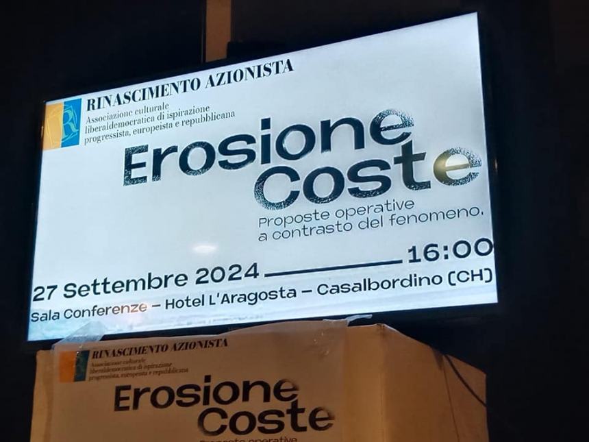 Erosione coste: "Cercare di fermare il fenomeno erosivo su alcuni tratti del nostro litorale"