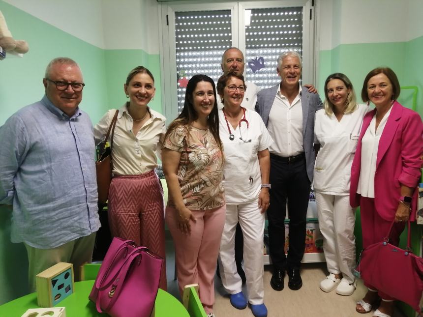 Ludoteca di Pediatria, nuovi arredi grazie alla solidarietà: "Per una serena degenza dei pazienti"