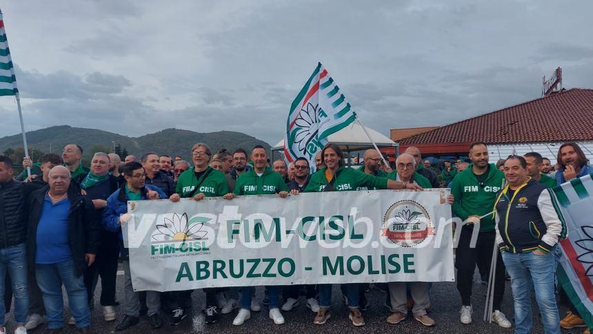 "Sit-in settore Automotive, 600 lavoratori Fim-Cisl a Roma dall'Abruzzo e Molise"