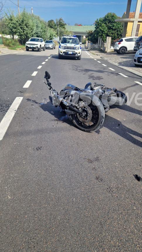 Scontro auto-moto, centauro 20enne trasferito al San Pio