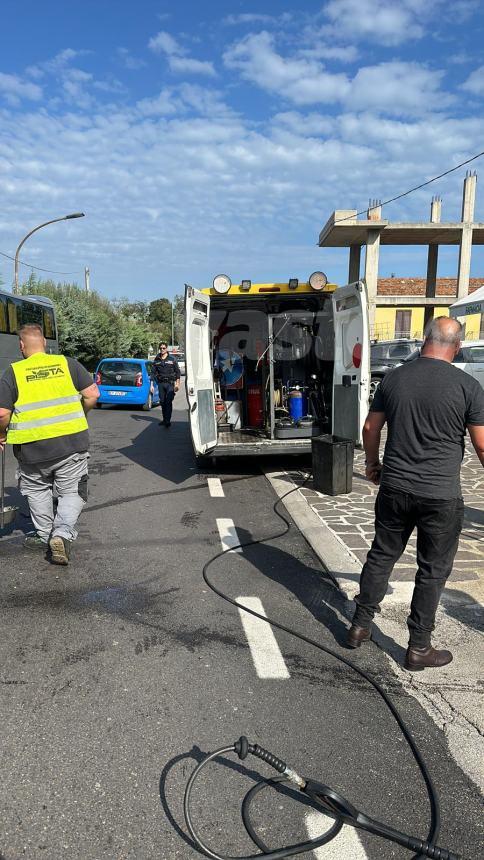 Scontro auto-moto, centauro 20enne trasferito al San Pio