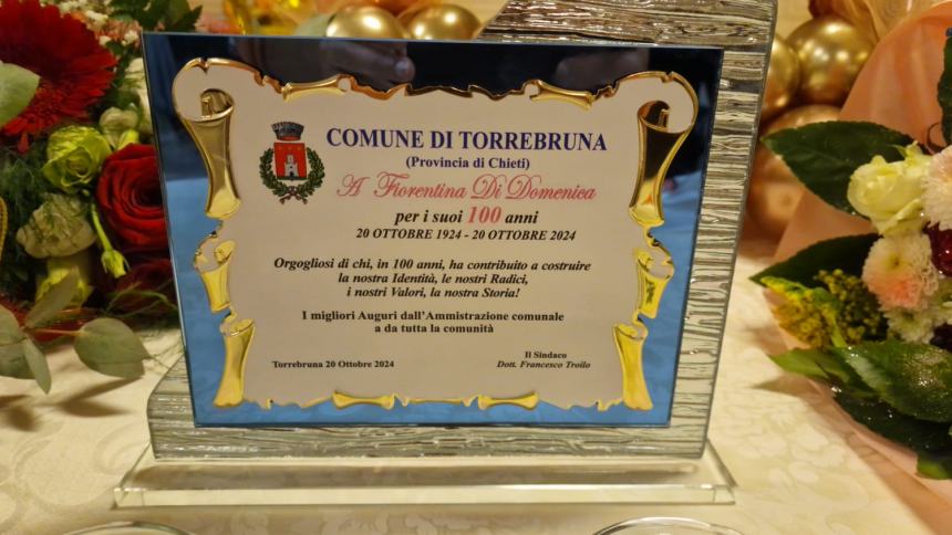 Torrebruna in festa: nonna Fiorentina compie 100 anni