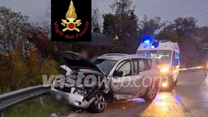 Scontro furgone-suv a Cupello, una donna trasferita al San Pio