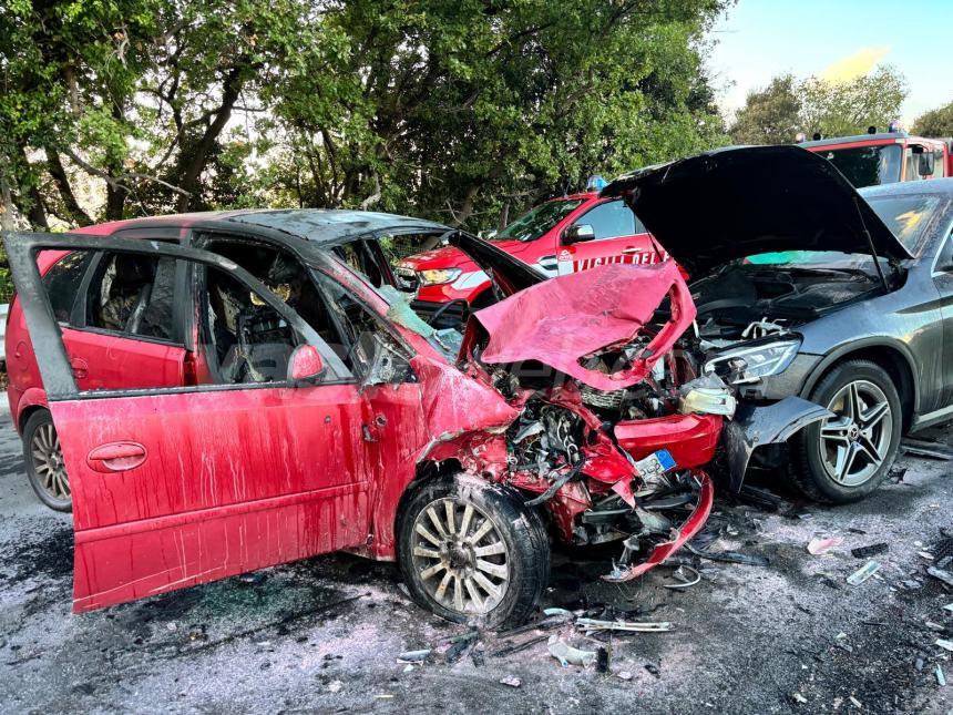 Violento scontro tra auto a San Vito: 2 feriti, grave un 75enne