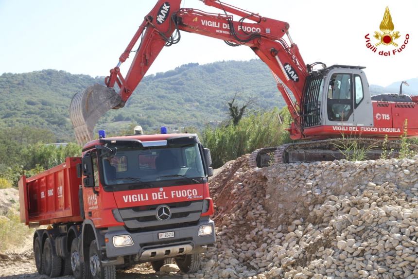 Pericolo alluvioni: esercitazione sul fiume Sangro per 50 vigili del fuoco abruzzesi