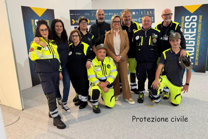 La Protezione civile di Casalbordino ospite a Progress: la fiera del lavoro, del sociale e della formazione