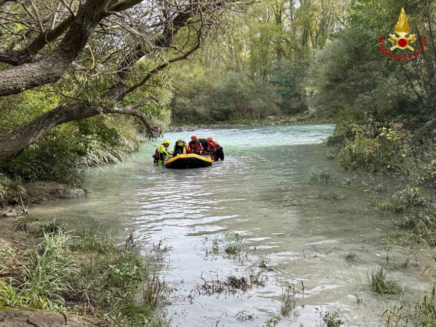 Pericolo alluvioni: esercitazione sul fiume Sangro per 50 vigili del fuoco abruzzesi