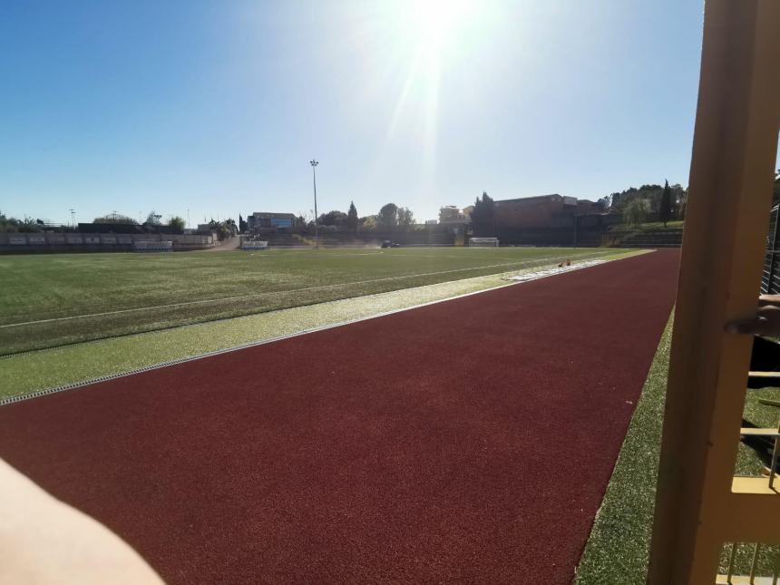 Lavori allo stadio di Montenero