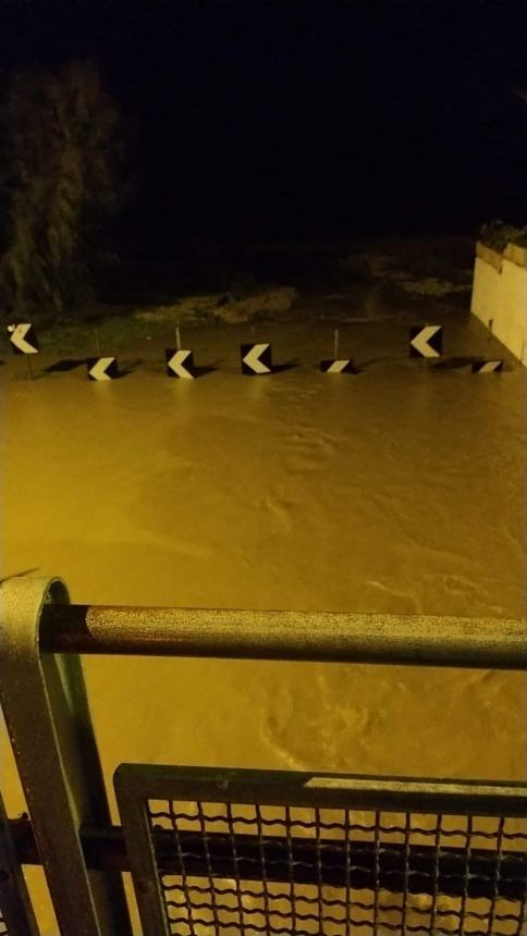 Maltempo, allagamenti a Fossacesia marina e strade chiuse