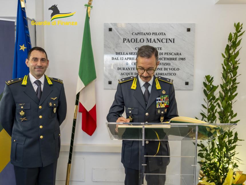 Inaugurata la nuova caserma della sezione area della Gdf a Pescara