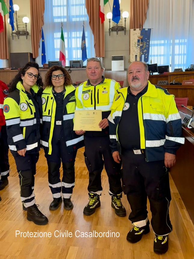 Targa di merito per la protezione civile "Madonna dell’Assunta” di Casalbordino 