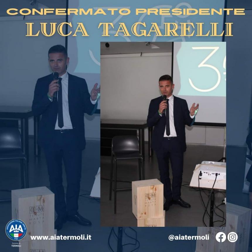 Pianeta arbitri: Luca Tagarelli resta alla guida della sezione Aia di Termoli 