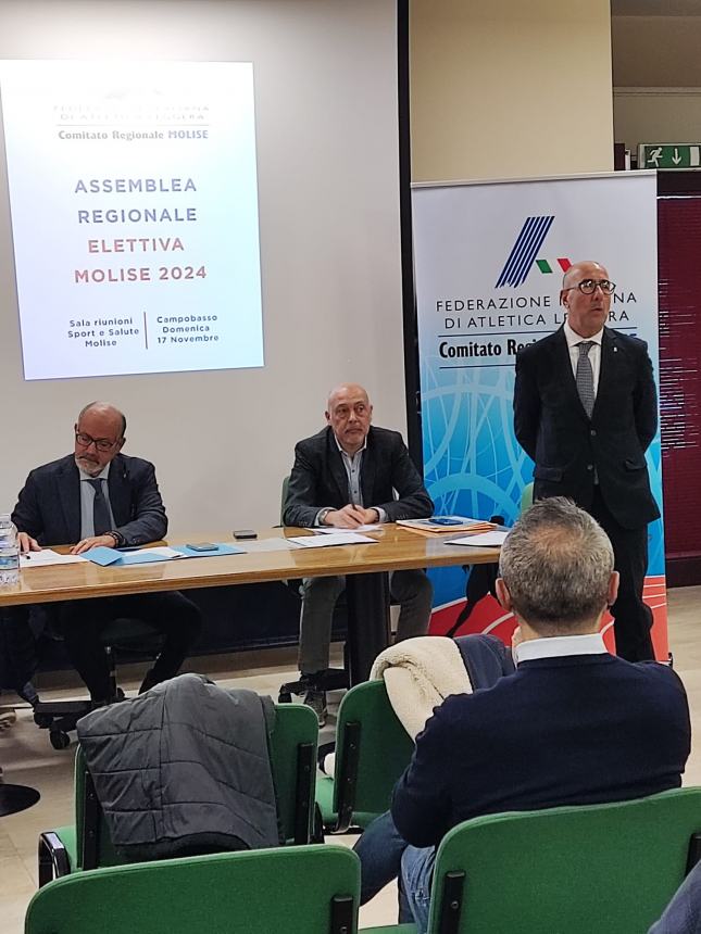 Agostino Caputo è il nuovo presidente della Fidal Molise, staffetta ai vertici dell'atletica 