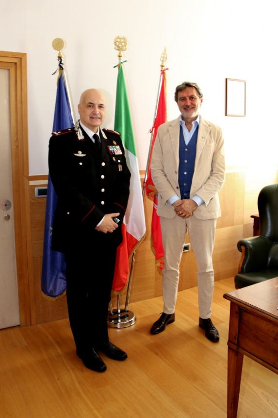 Marsilio incontra Neosi, comandante carabinieri Abruzzo-Molise