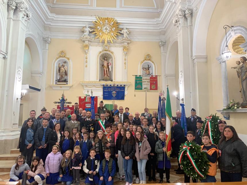 Sentita cerimonia a Pollutri per il Giorno dell'Unità Nazionale e Giornata delle Forze Armate