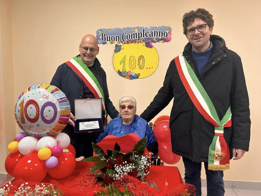 Ida Mancini compie 100 anni, visita dei Sindaci di Vasto e Scerni