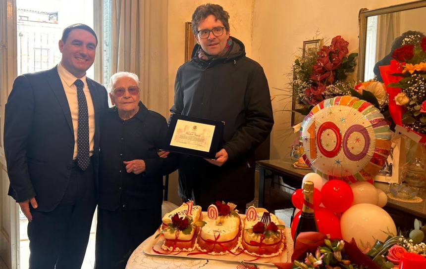 Elisabetta Vernitti compie 100 anni, cresce a Vasto il numero dei centenari