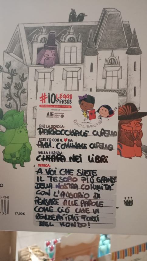 L'Amministrazione comunale di Cupello dona 14 libri agli studenti del Cosimo Ridolfi