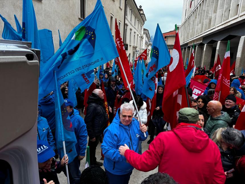 Sciopero generale, in Abruzzo adesione del 75% per edilizia, oltre il 66% industria e 43% per i servizi