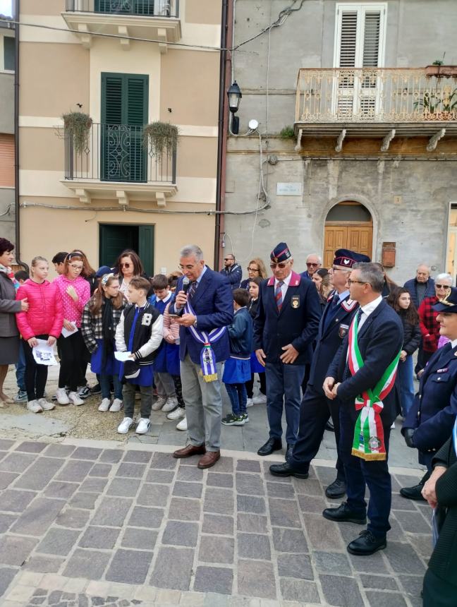 Sentita cerimonia a Pollutri per il Giorno dell'Unità Nazionale e Giornata delle Forze Armate