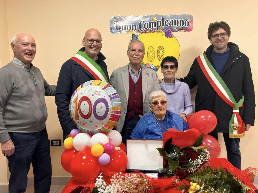 Ida Mancini compie 100 anni, visita dei Sindaci di Vasto e Scerni