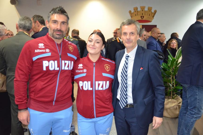 Malagò inaugura la sezione di Pesistica alla scuola allievi agenti di Polizia