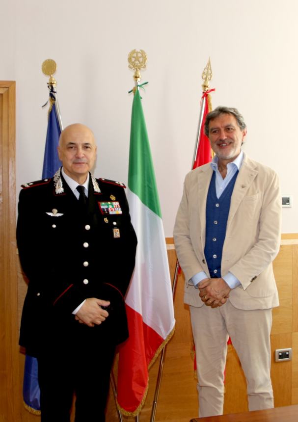 Marsilio incontra Neosi, comandante carabinieri Abruzzo-Molise