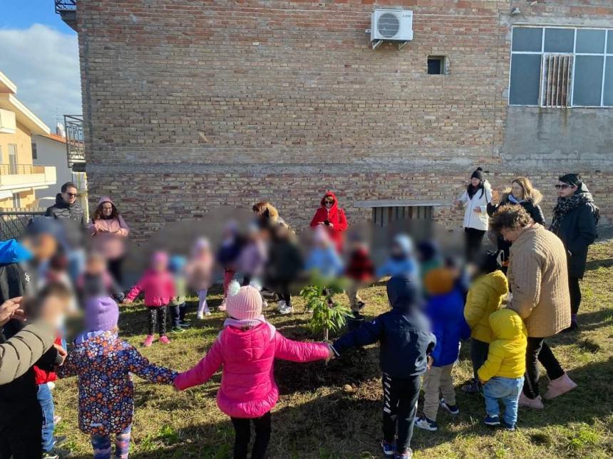 Pianta di castagno e un Luisito per le deiezioni: a Cupello il progetto dell'infanzia Ridolfi