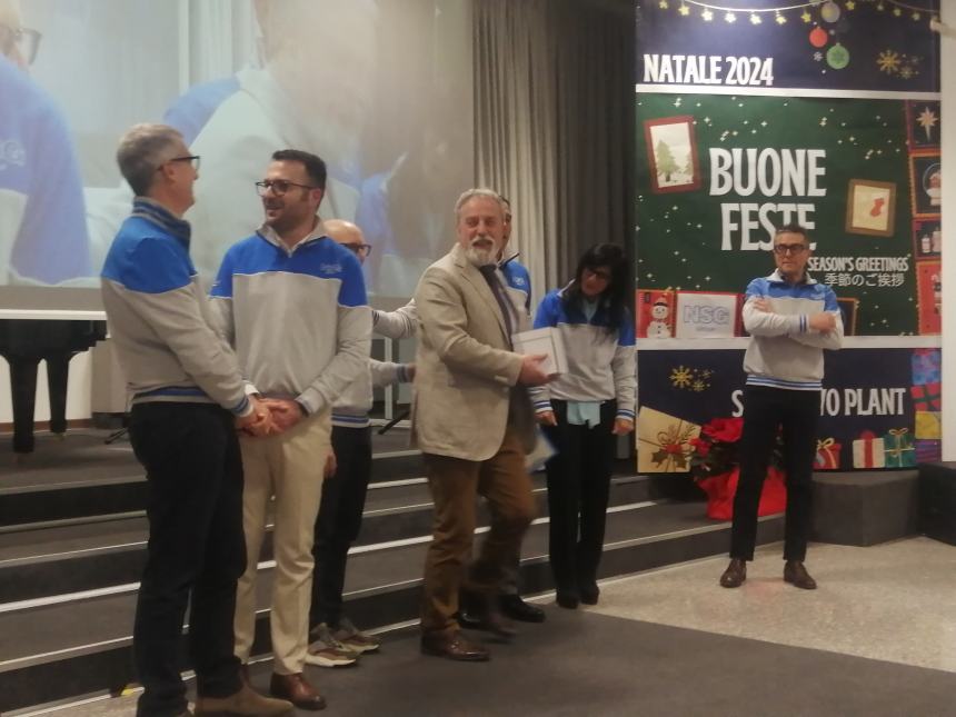 Festa di Natale in Pilkington, Marcovecchio: “Automotive in tempesta ma abbiamo velisti esperti”