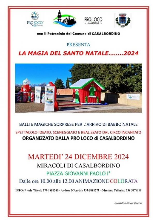 A Casalbordino si rinnova “La magia del Santo Natale” con la Pro Loco