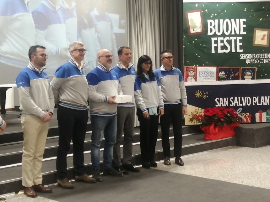 Festa di Natale in Pilkington, Marcovecchio: “Automotive in tempesta ma abbiamo velisti esperti”