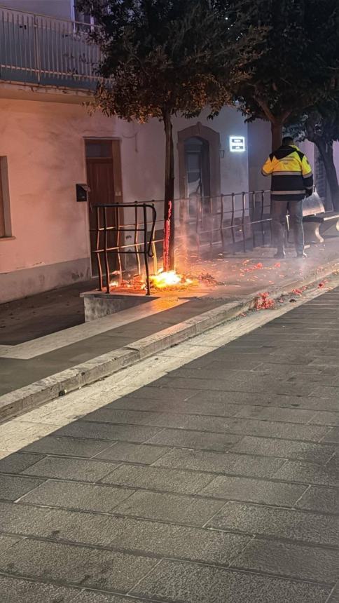 Principio di incendio a Casalbordino, intervento della Protezione civile