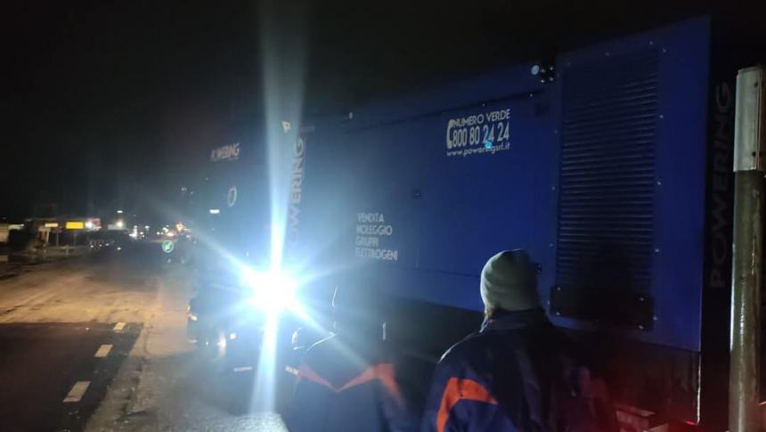 A Cupello blackout in via Aragona, tecnici Enel a lavoro