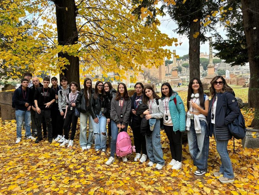 Studenti  del Palizzi di Vasto in visita alla Roma Imperiale