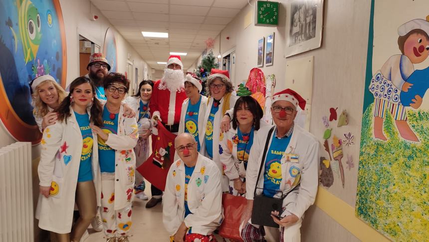 Un gran Natale in ospedale con la Ricoclaun