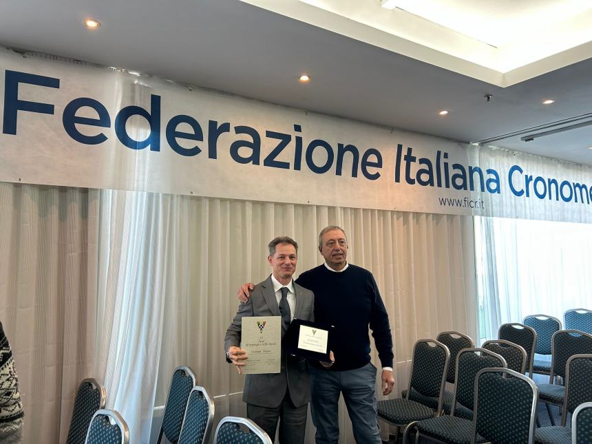 Giuseppe Zingaro celebra i 25 anni da cronometrista 