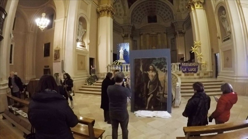 Presentazione della tela "San Giovanni Precursore"