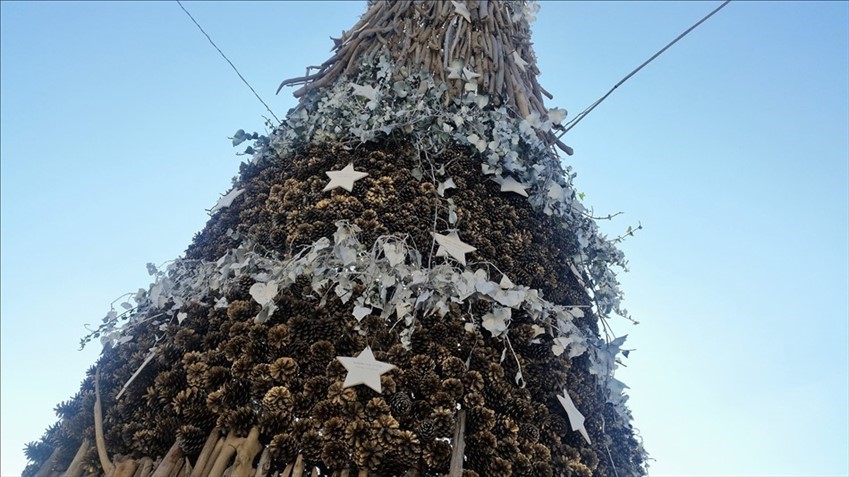 albero natalizio al porto turistico di Termoli