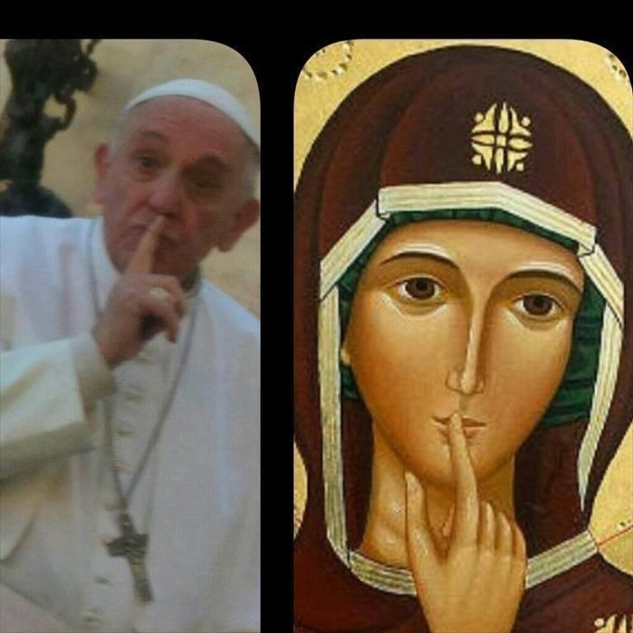 Papa Francesco e la Vergine del Silenzio