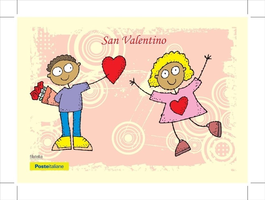 Per San Valentino tre cartoline filateliche anche alle Poste di Vasto